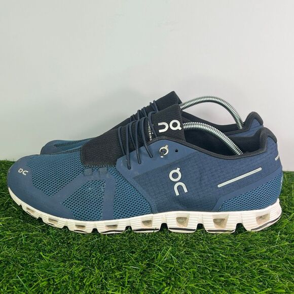 On Cloud Swiss Engineering Midnight Ocean Blue Running Athletic Shoes Men size 1 - Picture 1 of 7